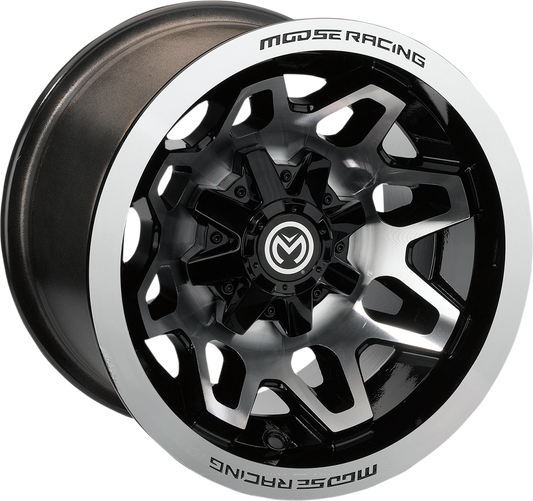 Moose Offroad 416M127156GBMF4 Machined Black 12x7 Wheel for 4x156 Bolt Pattern