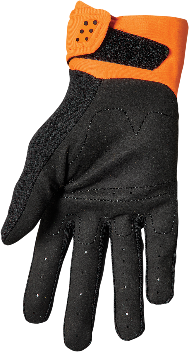 THOR Spectrum Gloves Small by THOR - Orange and Black, Part Number 3330-6844
