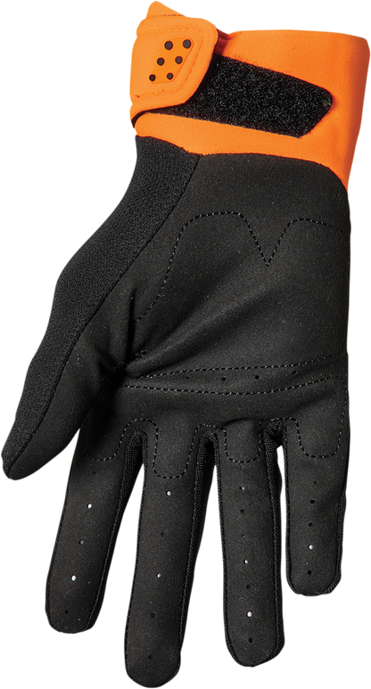 THOR Spectrum Gloves Small by THOR - Orange and Black, Part Number 3330-6844