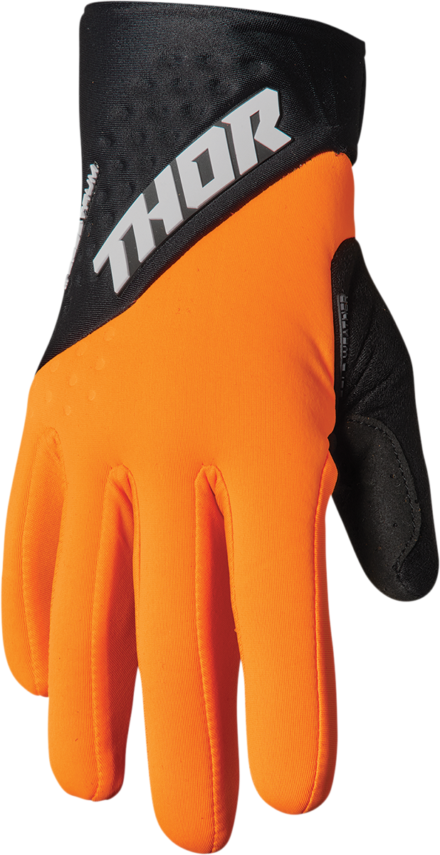 THOR Spectrum Cold Weather Gloves - Orange/Black, XL (Part Number 3330-6750)