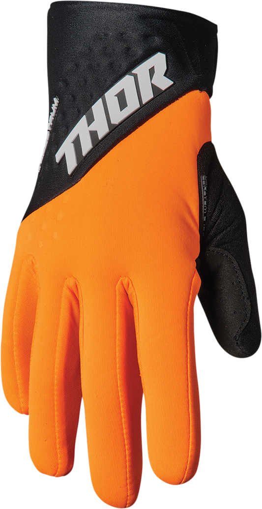 THOR Spectrum Cold Weather Gloves - Orange/Black, XL (Part Number 3330-6750)