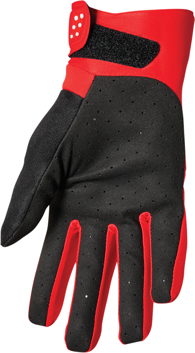 THOR Spectrum Cold Weather Gloves XS by THOR - Red/White, Part Number 3330-6758