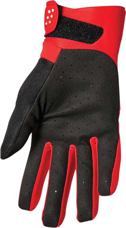 THOR Spectrum Cold Weather Gloves XS by THOR - Red/White, Part Number 3330-6758