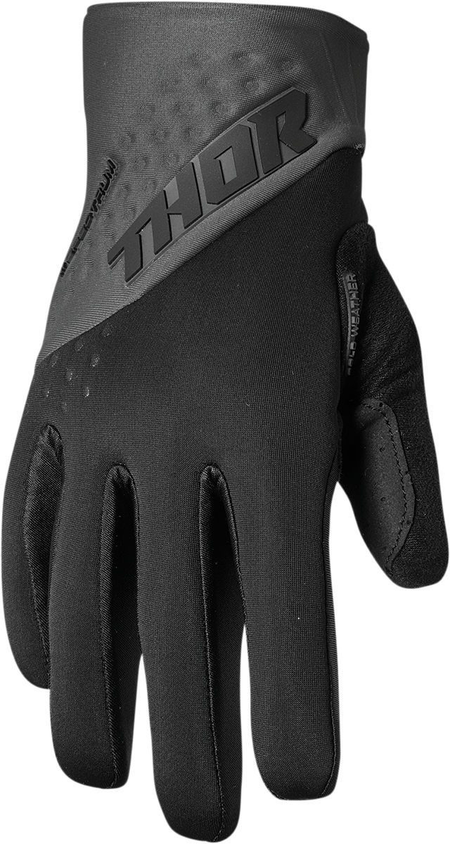 THOR Spectrum Cold Weather Gloves XS by THOR - Black and Charcoal, Part #3330-6752