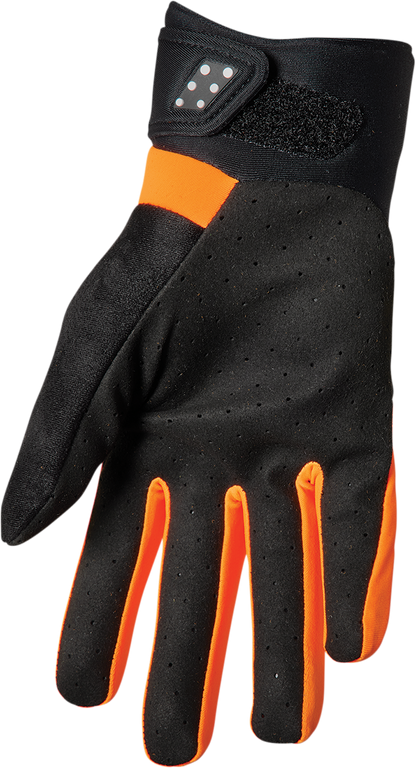 THOR Spectrum Cold Weather Gloves - Orange/Black, Small - Part Number 3330-6747