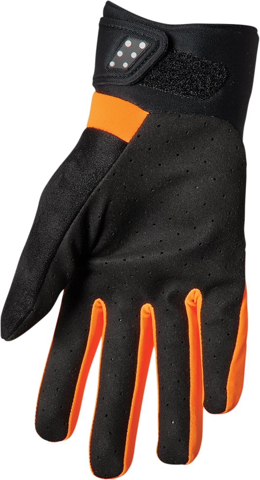 THOR Spectrum Cold Weather Gloves - Orange/Black, XL (Part Number 3330-6750)