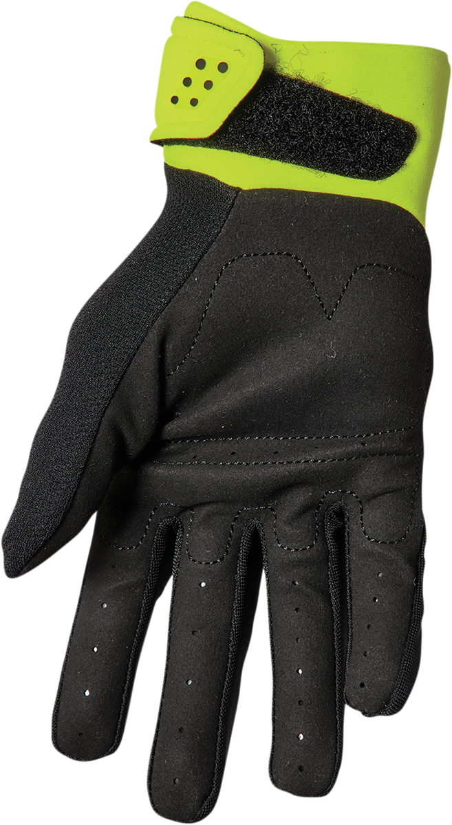 THOR Youth Spectrum Gloves Black/Acid - Part Number 3332-1617