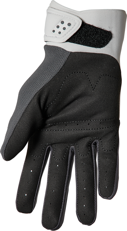 THOR Women's Spectrum Gloves - Light Gray/Charcoal, Part Number 3331-0205