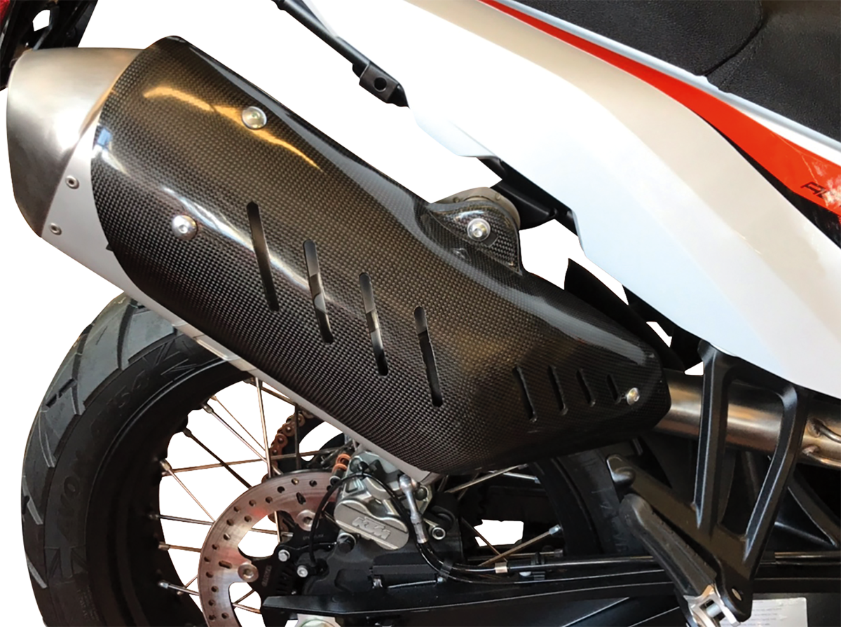 MOOSE OFFROAD Carbon Muffler and Bag Guard MBG355020 for Adventure Bikes