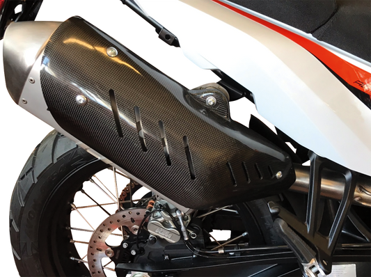 MOOSE OFFROAD Carbon Muffler and Bag Guard MBG355020 for Adventure Bikes