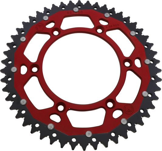 MOOSE OFFROAD Dual Sprocket - 50 Tooth Red for Gas Gas 1210-897-50-13X