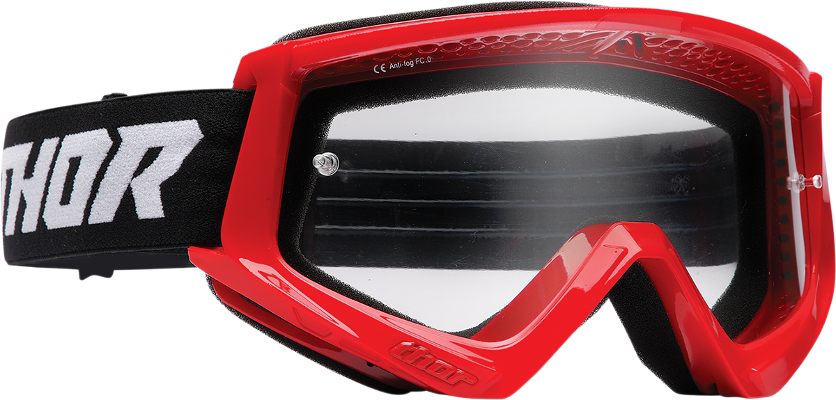 THOR Youth Combat Goggle Racer Red/Black (Part No. 2601-3048)