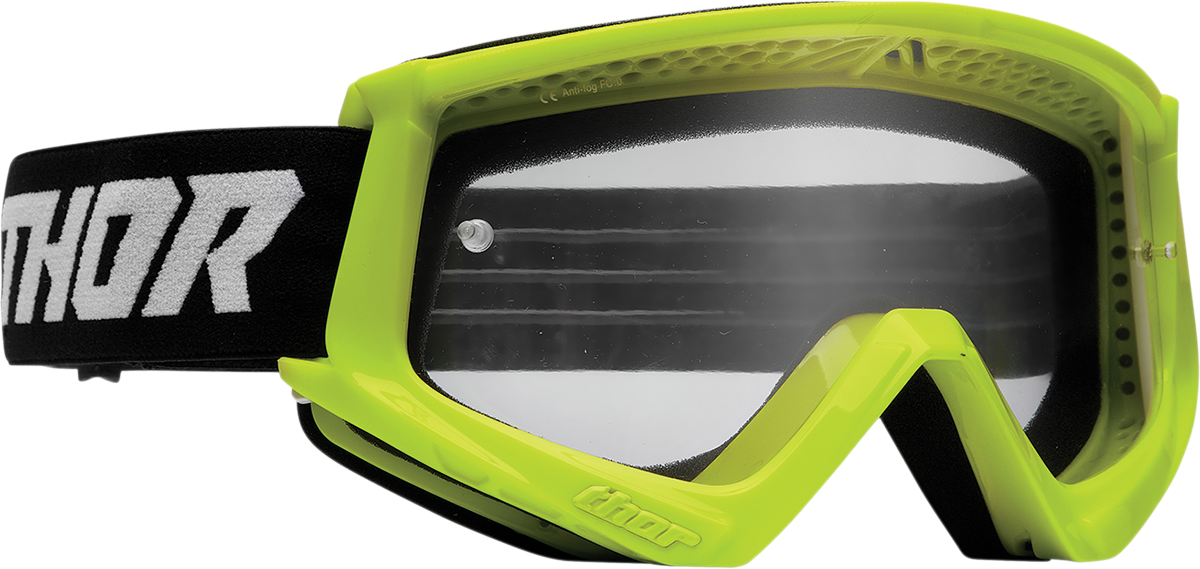 THOR Youth Combat Goggle Racer Flo Acid/Black (Part No. 2601-3050)