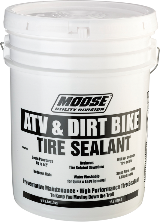 Moose Offroad Tire Sealant Pail 60730 – 5 Gallons for ATV and Utility Tires