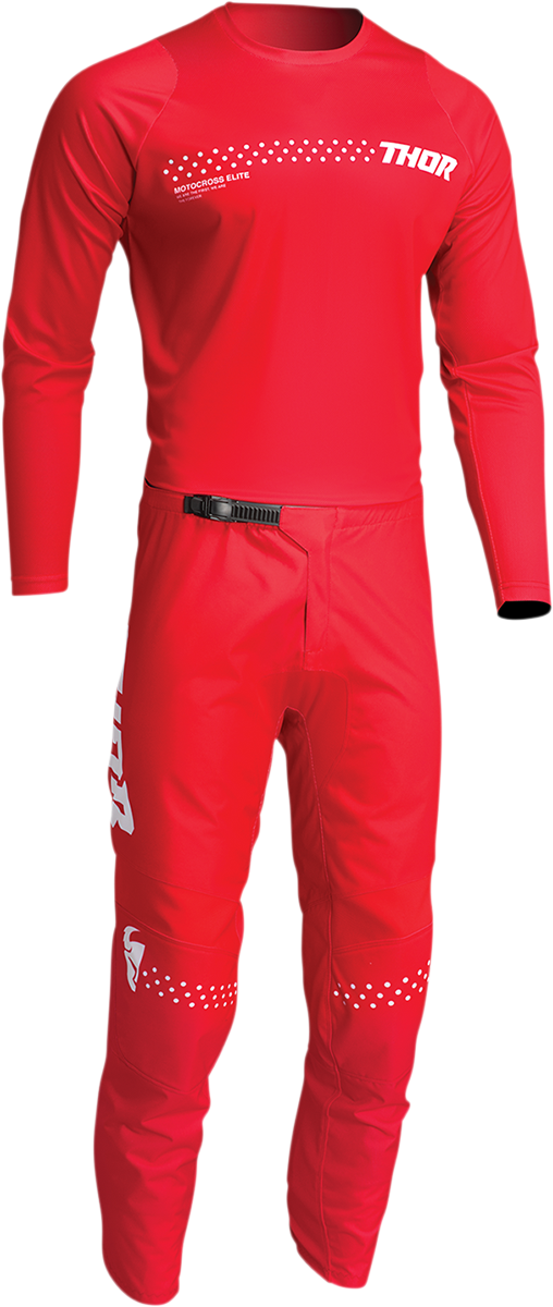 THOR Sector Minimal Pants - Red, US 38 - Durable and Comfortable Riding Gear