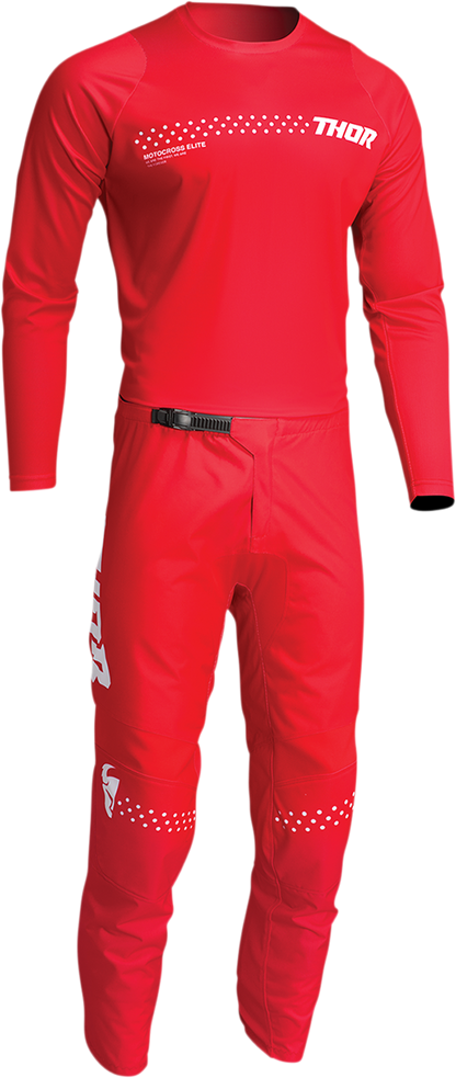 THOR Sector Minimal Pants - Red, US 38 - Durable and Comfortable Riding Gear