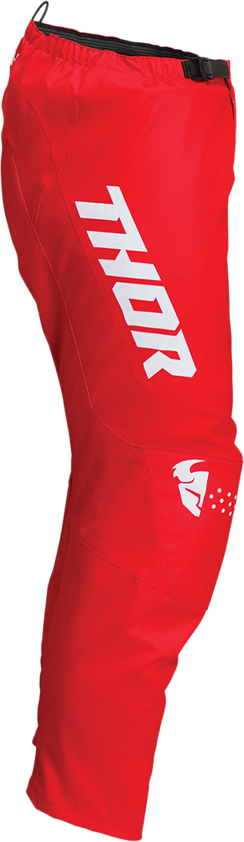 THOR Youth Sector Minimal Pants - Red, US 28, Part Number 2903-2018