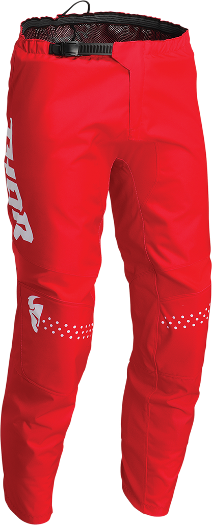 THOR Youth Sector Minimal Pants - Red, Part Number 2903-2015
