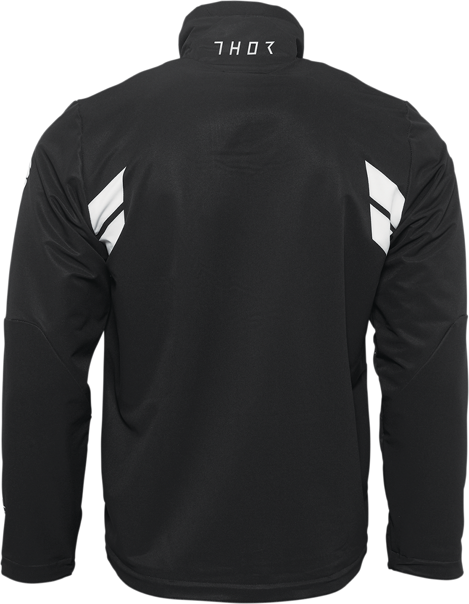 THOR Warmup Jacket - Black/White, Part No. 2920-0673