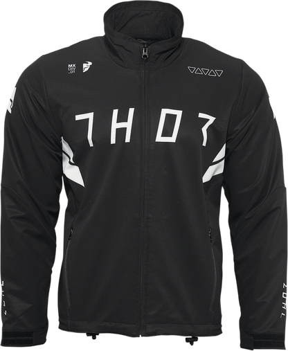 THOR Warmup Jacket - Black/White, Part No. 2920-0673