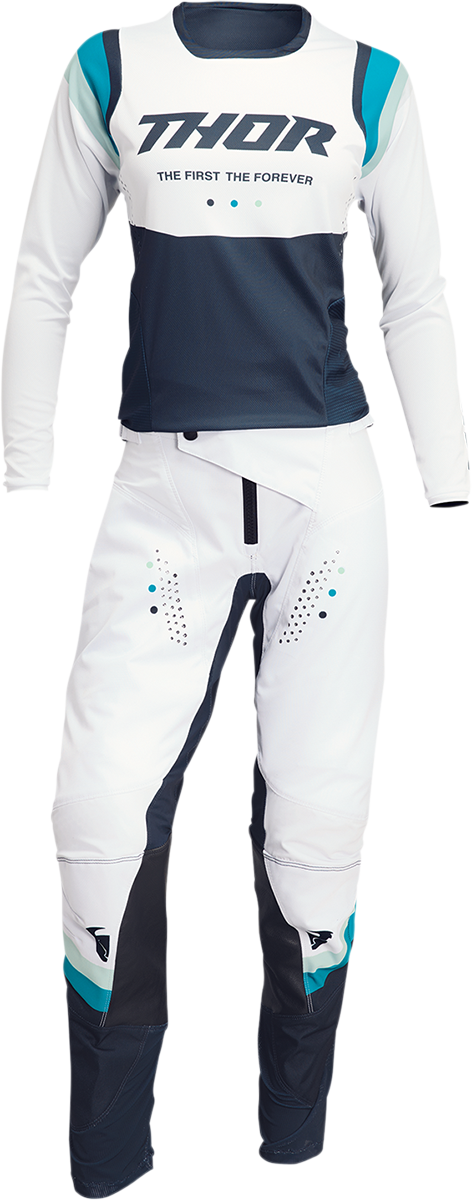 THOR Women's Pulse Rev Pants - White/Midnight, Part No. 2902-0290
