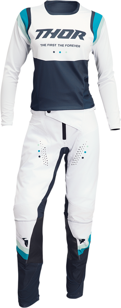 THOR Women's Pulse Rev Pants - White/Midnight, Part No. 2902-0290