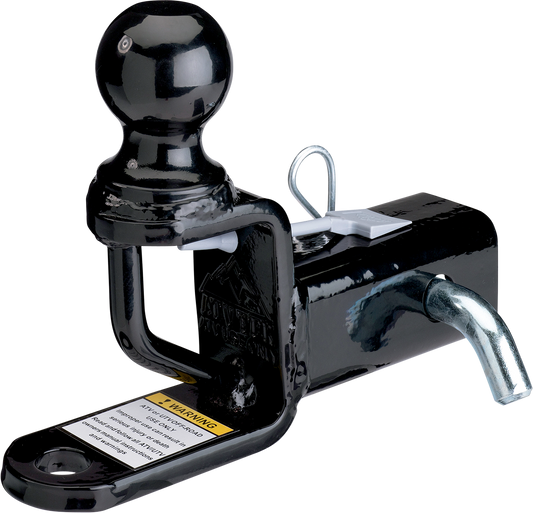 Moose Offroad Trio Hitch with 2-Inch Ball Mount and 3-Inch Rise, Part Number TMP2