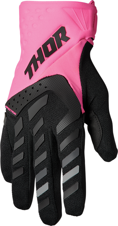 THOR Women's Spectrum Gloves Fluo Pink/Black Large - Part 3331-0209