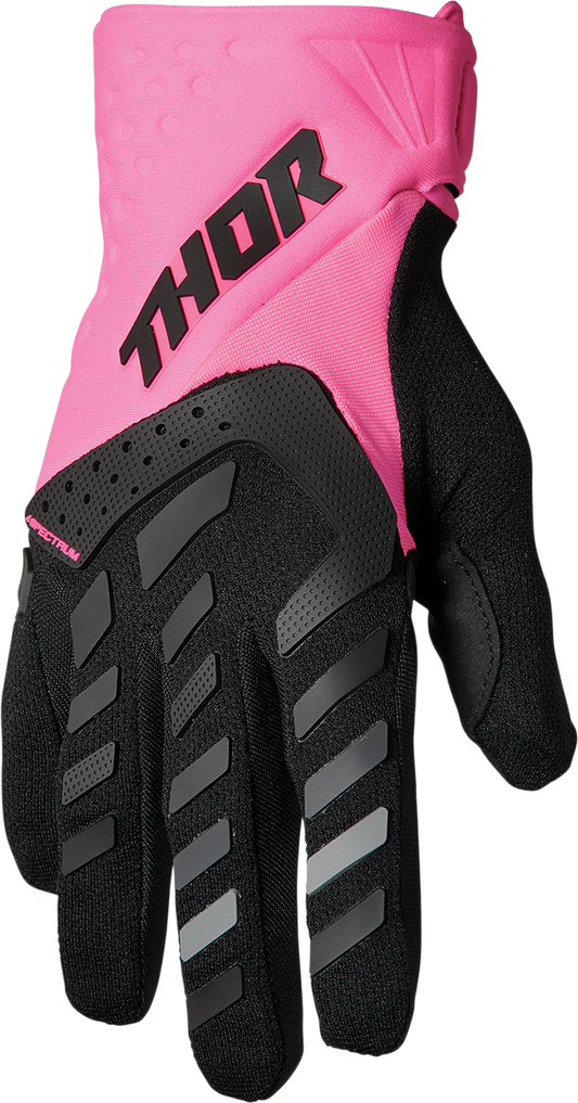 THOR Women's Spectrum Gloves Fluo Pink/Black Size XL - Part 3331-0210
