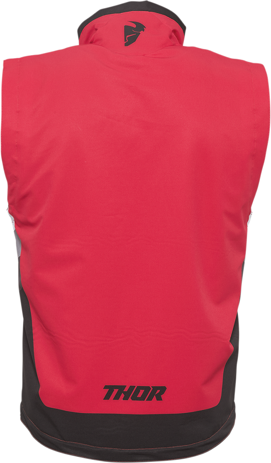THOR Warmup Vest in Red and Black, Size XL - Part Number 2830-0592
