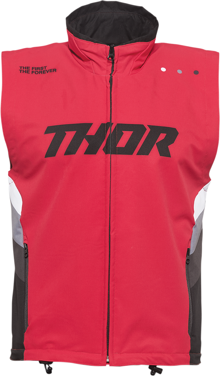 THOR Warmup Vest - Red/Black Large (Part No. 2830-0591)
