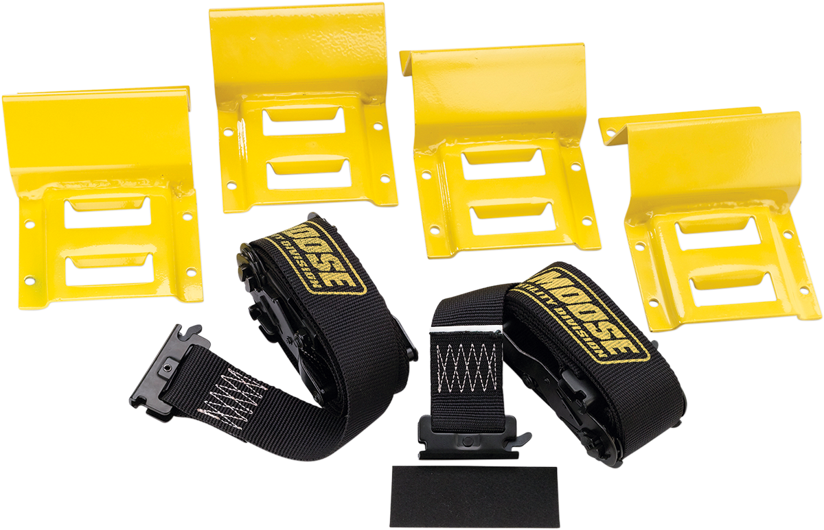Moose Offroad Tie-Down and Chock Tire Kit 09160 for ATV and Off-Road Vehicles