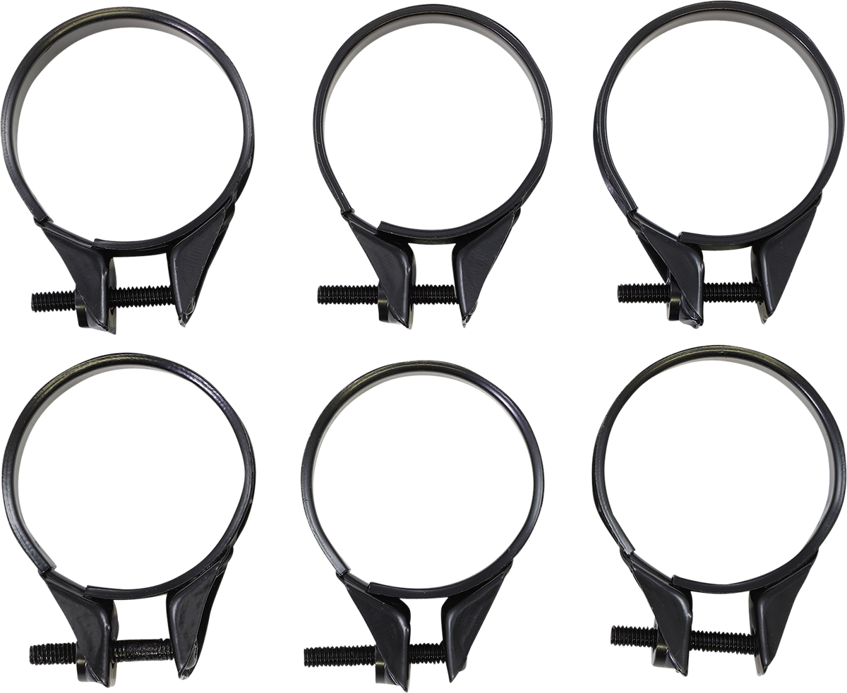 MOOSE OFFROAD Carburetor Clamps 35-38 mm - 6-Pack, Part Number 110-1038