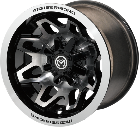 Moose Offroad 416X Machined Black 15x7 Wheel for 4/110 Vehicles - Part 416MO157110GBMF