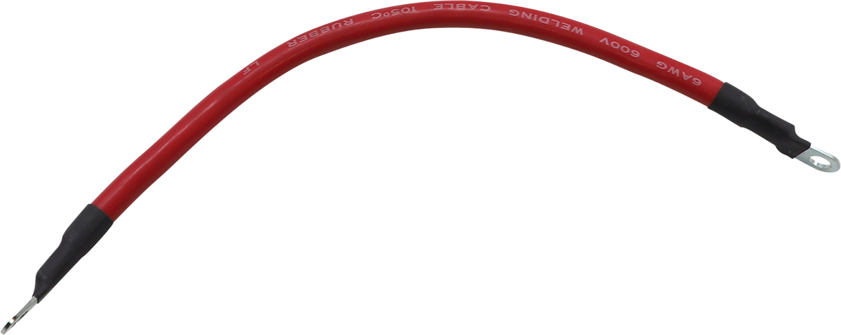 Moose Offroad Battery Cable - 10 Inch Red, Part Number 680-6710