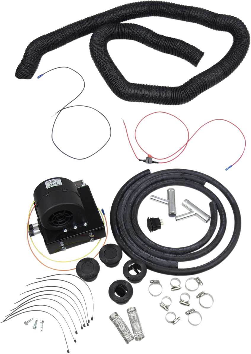 Moose Offroad UTV Cab Heater Kit for Polaris Z4168 – 12V Water-Operated with Universal Radiator Hoses