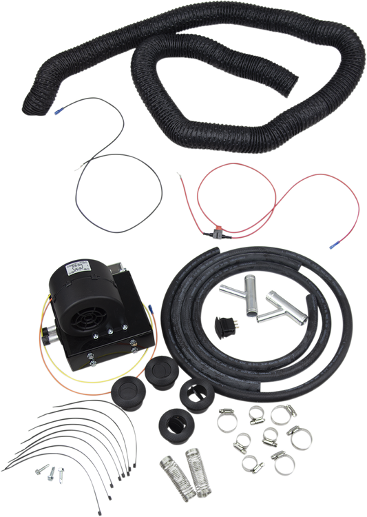 Moose Offroad UTV Cab Heater Kit for Polaris Z4168 – 12V Water-Operated with Universal Radiator Hoses