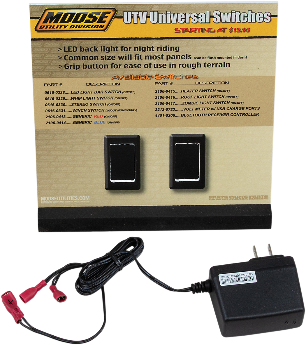 Moose Offroad UTV Switch Display MUD-2SW-DSP with Moose Aftermarket Switches