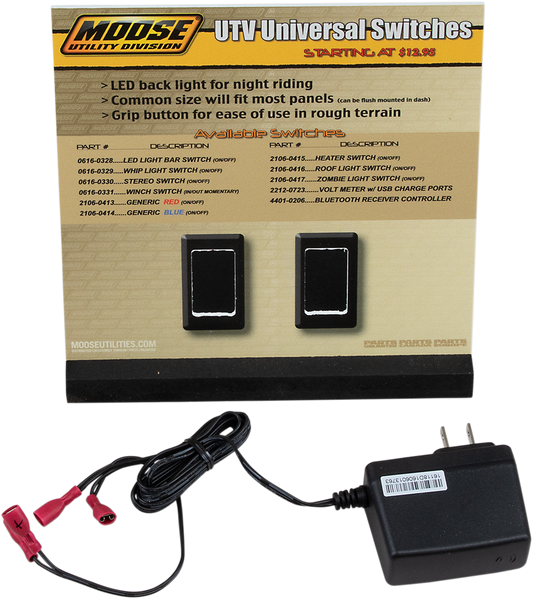 Moose Offroad UTV Switch Display MUD-2SW-DSP with Moose Aftermarket Switches