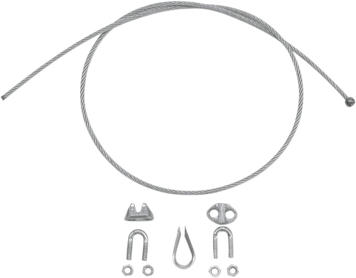 Moose Offroad Electric Lift Wire Rope 68135 – 300 lb. Capacity ATV Plow Lift System