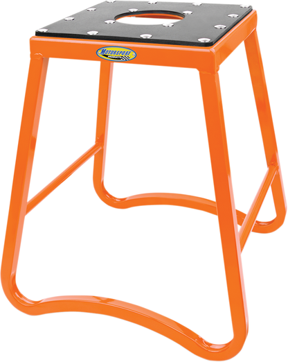 Motorsport Products SX1™ Stand - Orange Model 96-2106 with Oil-Resistant Rubber Top