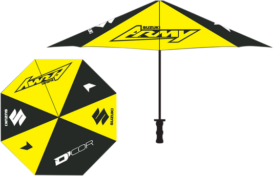 D'COR VISUALS Suzuki Yellow and Black Umbrella - Part No. 81-104-1