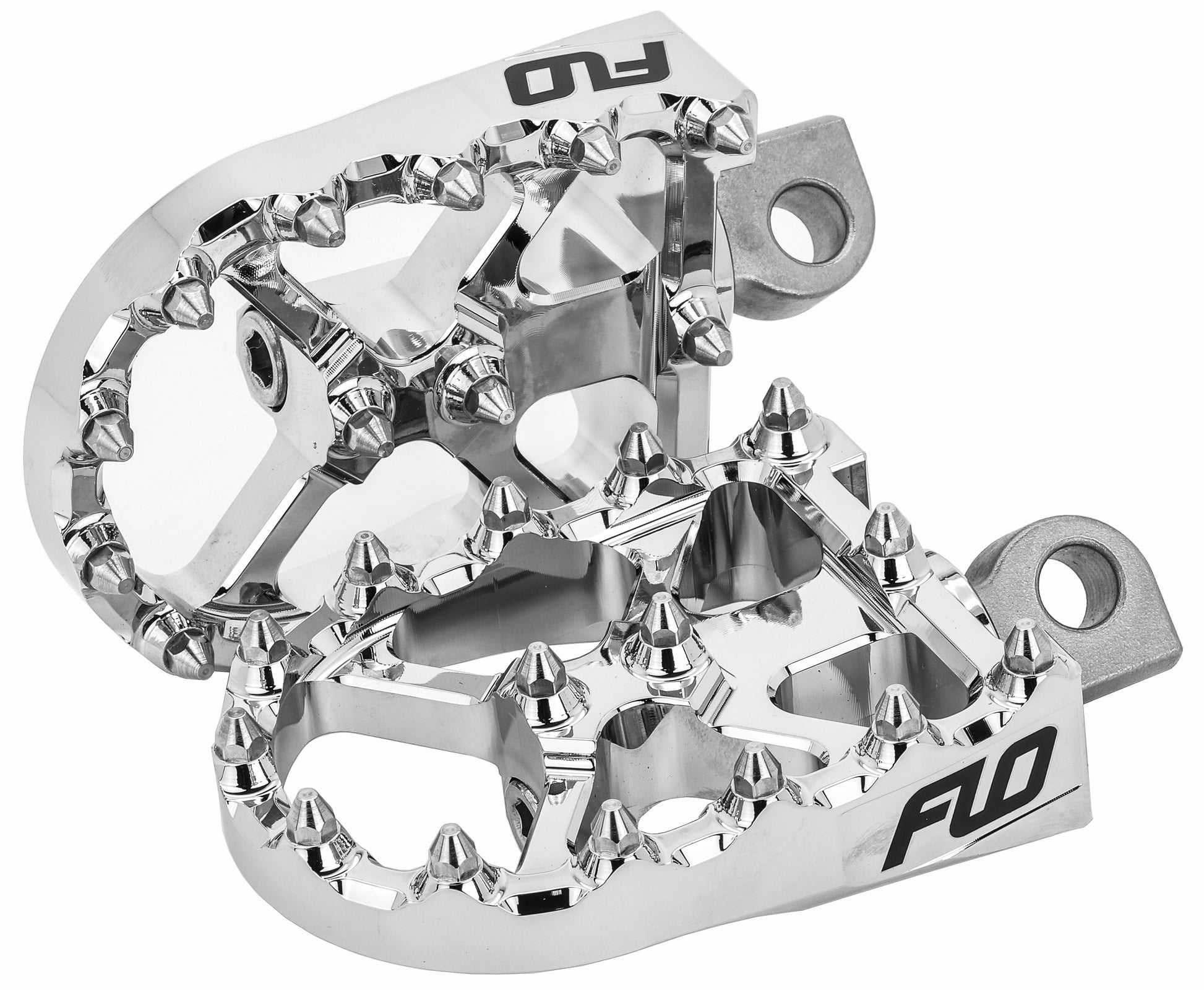 FLO Motorsports BMX Style Chrome Footpegs for Harley Davidson 2014-2017 XL Models