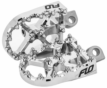 FLO Motorsports BMX Style Chrome Footpegs for Harley Davidson 2014-2017 XL Models