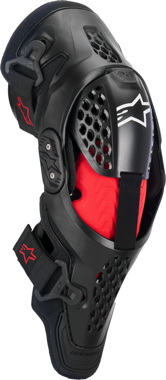 ALPINESTARS SX-1 PLASMA KNEE PROTECTOR BLK/RED/COOL GRY 2XL