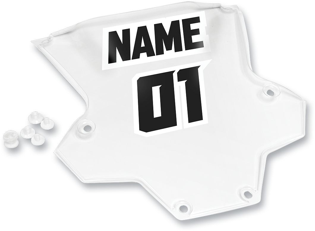 THOR Sentinel XP-GP Clear Number Plate (Part #2701-0680)