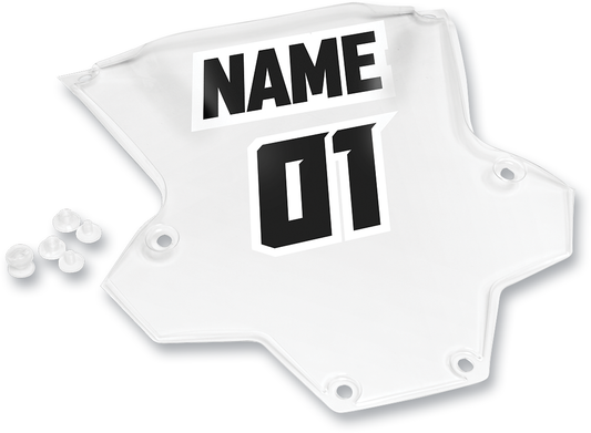 THOR Sentinel XP-GP Clear Number Plate (Part #2701-0680)