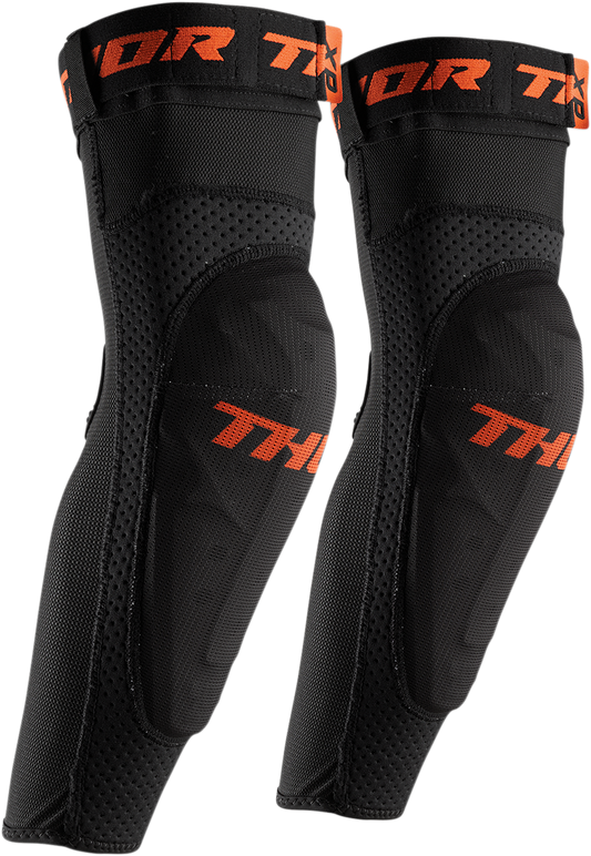 THOR Comp XP Elbow Guards Black S/M - Durable Impact Protection with Airflow and Adjustable Fit