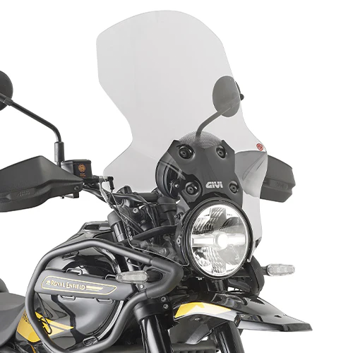 GIVI D9059ST Clear Motorcycle Windshield for OEM Replacement and Enhanced Wind Protection