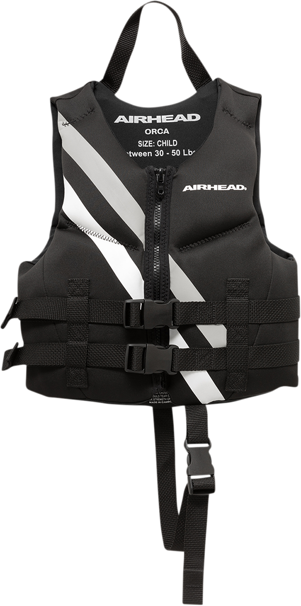 AIRHEAD SPORTS GROUP Child Orca Vest - Black/White 10075-02-B-BK